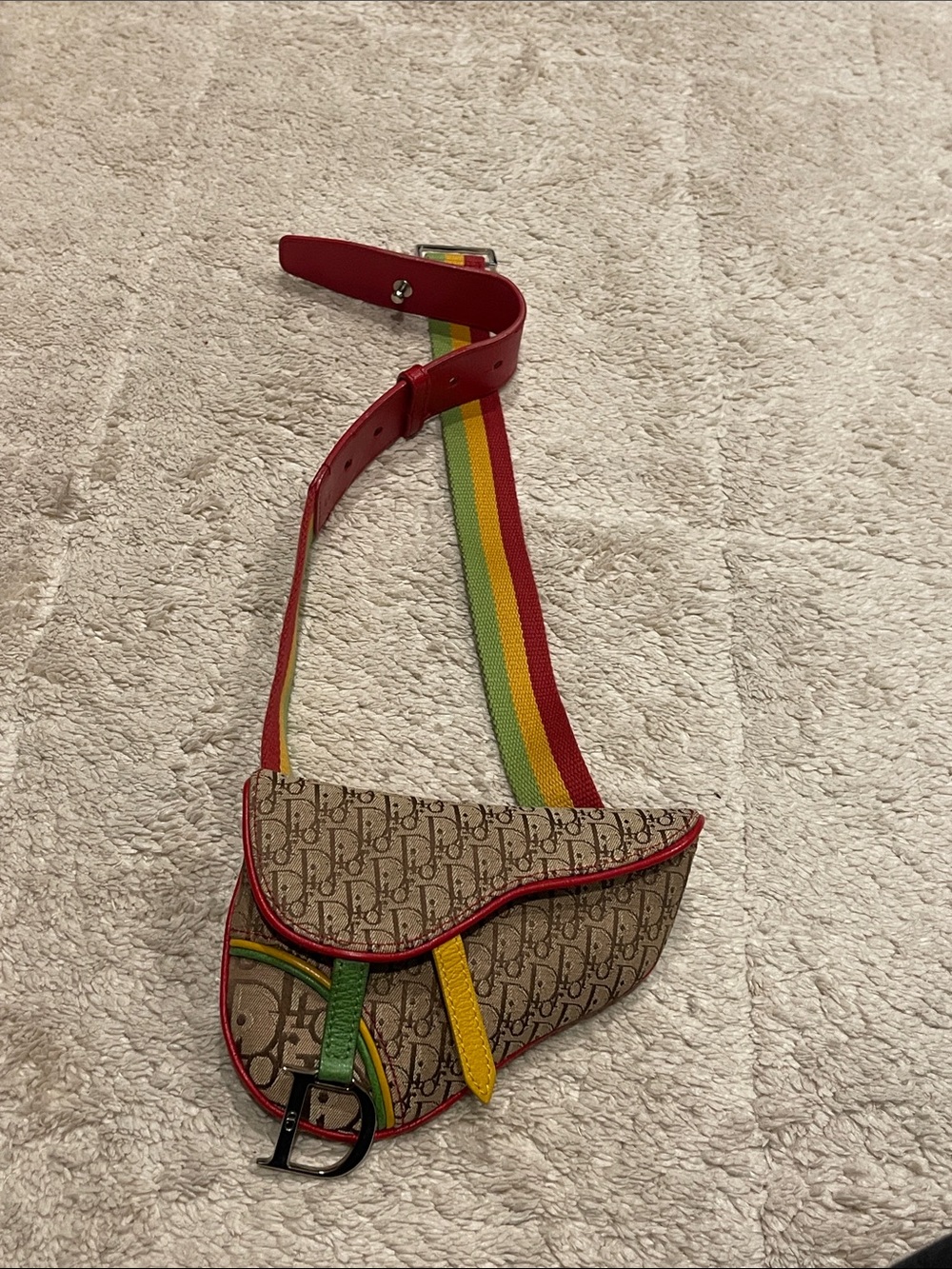 Dior Rasta Saddle Belt Bag- rare